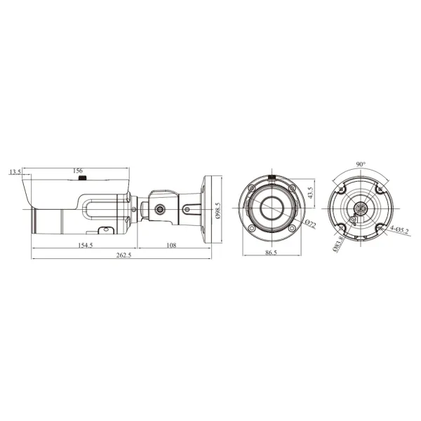 IP-видеокамера 8Мп RVi-2NCT8039 (3.6-11)