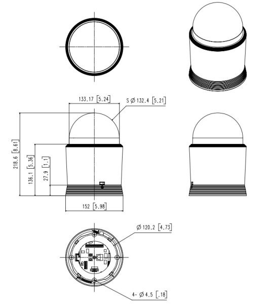 Сетевая PTZ-видеокамера 2Мп Wisenet QNP-6250 с 25x оптическим зумом