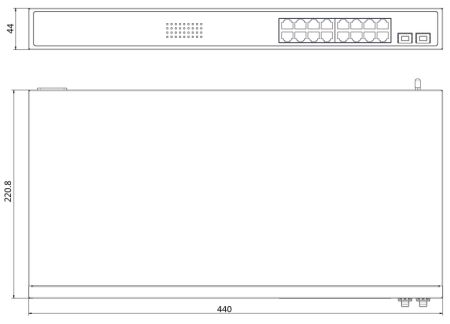 Интеллектуальный управляемый 16-портовый PoE-коммутатор HikVision DS-3E1518P-SI