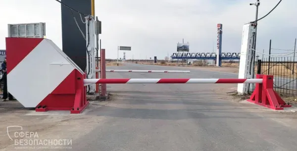 Противотаранный шлагбаум ПШВ-СБ 6000 вертикальный, механический, 20 тонн