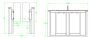 Турникет распашной ZKTeco SBTL8000 без считывателей (со створками)