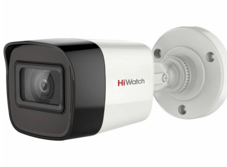Уличная HD-TVI видеокамера HiWatch DS-T200A (2.8 мм) с EXIR-подсветкой до 30м и микрофоном