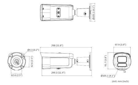 Уличная цилиндрическая IP-видеокамера ColorVu 8Мп HikVision DS-2CD2687G2HT-LIZS (2.8-12 мм), черная с AcuSense и EXIR/LED подсветкой до 60 м