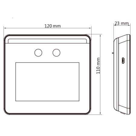Биометрический терминал доступа Wi-Fi HiWatch ACT-T1331W по распознаванию лиц