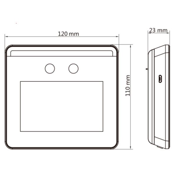 Биометрический терминал доступа Wi-Fi HiWatch ACT-T1331W по распознаванию лиц