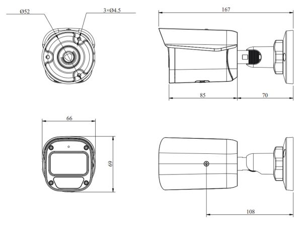 IP-видеокамера 2Мп RVi-2NCT2476 (2.8) white