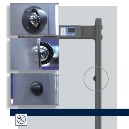 Арочный металлодетектор Блокпост PC Vx 1800 (18/12/6), IP65, с видеонаблюдением