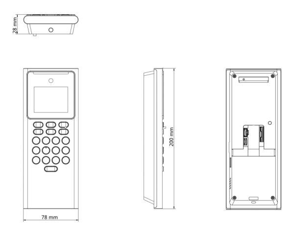 Терминал доступа HikVision DS-K1T321MWX с распознаванием лиц и карт Mifare, Wi-Fi