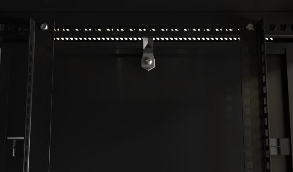 Шкаф настенный Hyperline TWB-FC-1266-SR-RAL9004, 19", 12U