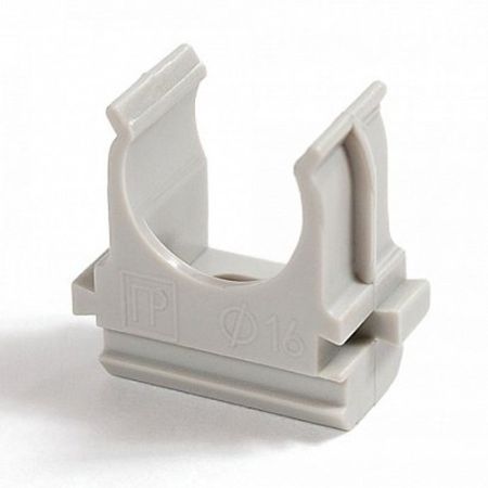 Держатель с защелкой для труб ПВХ D=16