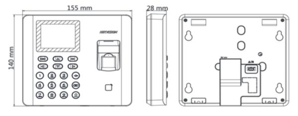 Биометрический терминал учета рабочего времени HikVision DS-K1A802AEF