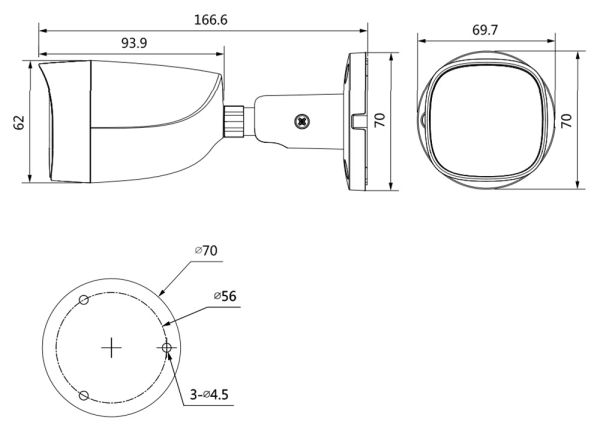 Уличная HD-CVI видеокамера 2Мп Dahua DH-HAC-HFW2241CMP-A-0280B-S2 с технологией Starlight