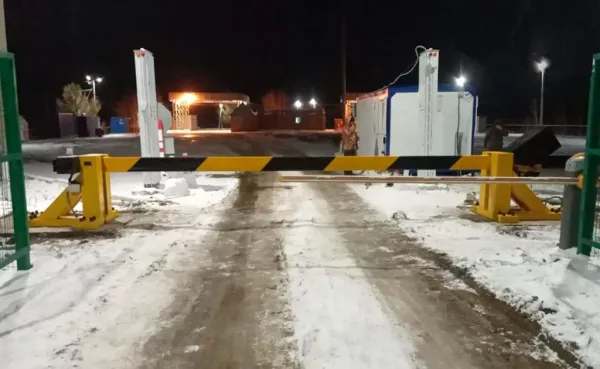 Противотаранный шлагбаум откатной ПШО-СБ электромеханический, 20 тонн