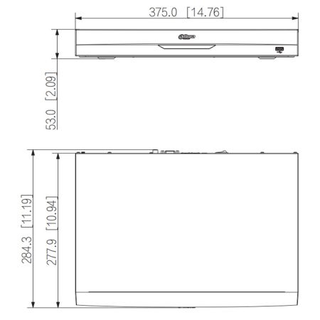 IP-видеорегистратор 4K 8-канальный Dahua DHI-NVR4208-EI, WizSense, с H.265+ и ИИ