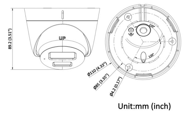 Уличная купольная IP-камера 4Мп HiWatch DS-I453M(C) (4 мм) с EXIR-подсветкой до 30 м и микрофоном Уличная купольная IP-камера 4Мп HiWatch DS-I453M(C) (4 мм) с EXIR-подсветкой до 30 м и микрофоном