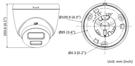 Уличная купольная IP-камера 2Мп HiWatch DS-I253L(C) (2.8 мм) с технологией ColorVu