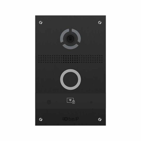 Вызывная видеопанель BAS-IP AV-08FB Black с распознаванием лиц