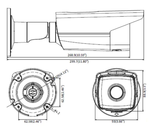 Уличная IP-видеокамера 2Мп HikVision DS-2CD2T23G0-I5 (6 мм) с ИК-подсветкой 50 м