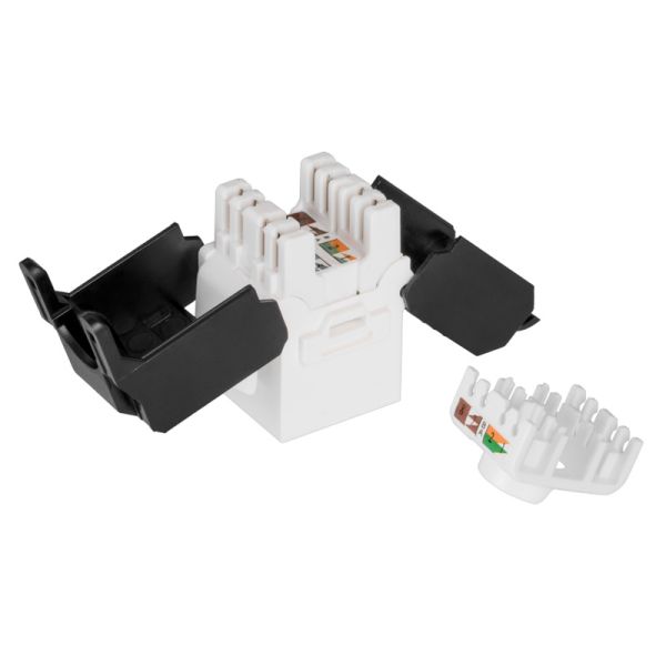 Модуль коммутационный ЛЮ-МКС-6.8К39.Би, тип Keystone 180°, UTP, кат.6, самозажимной