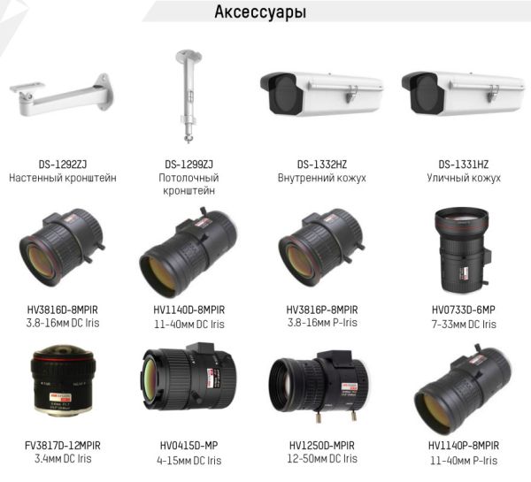 Интеллектуальная IP-видеокамера 4Мп HikVision DS-2CD5046G0-AP (без объектива)