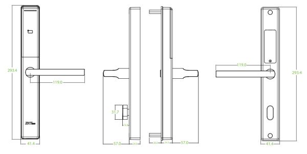 Беспроводной замок для гостиниц ZKTeco ZL600 с RFID считывателем Mifare Беспроводной замок для гостиниц ZKTeco ZL600 с RFID считывателем Mifare