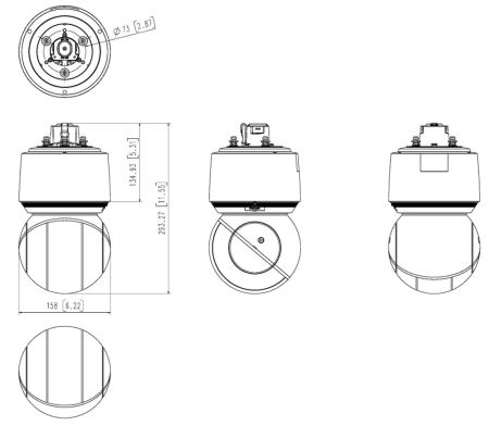Сетевая антивандальная PTZ-видеокамера 2Мп Wisenet QNP-6320R с 32x оптическим зумом