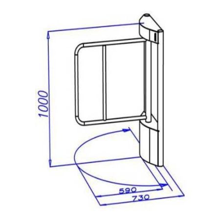 Калитка электромоторная, усиленная, скоростная ОМА-36.686 (AA)