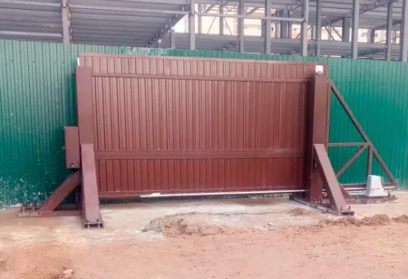 Противотаранные ворота ПВО-СБ 5000 откатные, электромеханические