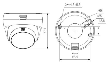 HD-CVI видеокамера 2Мп Dahua DH-HAC-T1A21P-U-0280B HD-CVI видеокамера 2Мп Dahua DH-HAC-T1A21P-U-0280B