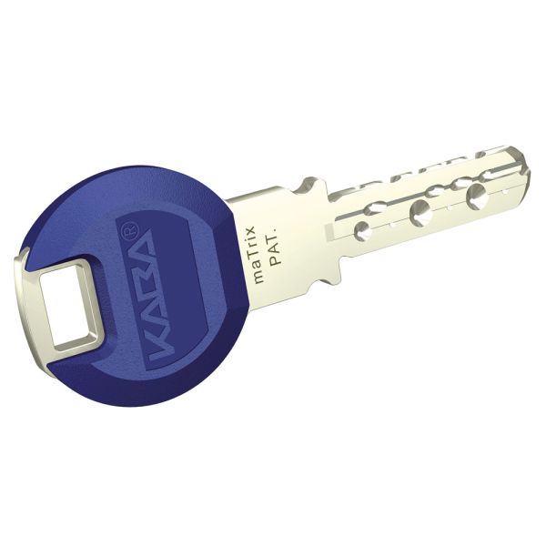 Евроцилиндр dormakaba matrix plus, ключ-ключ, никель, 5 ключей