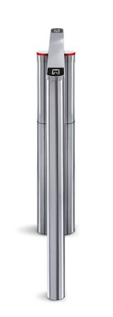 Турникет распашной двухпроходной PERCo ST-11S «Скоростной проход» с крышками из нержавеющей стали и створками 300 мм, высотой 1300 мм