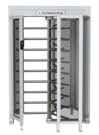 Турникет полноростовой Ростов-Дон ПР1С/3М2-У с ограждением из закаленного стекла