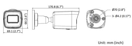 Уличная IP-камера 4Мп HiWatch DS-I400(D) (4 мм) с подсветкой EXIR 2.0