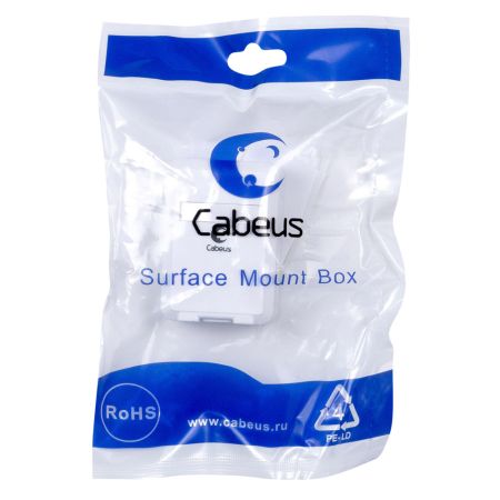 Корпус внешней настенной розетки Cabeus MB-1 на 1 Keystone