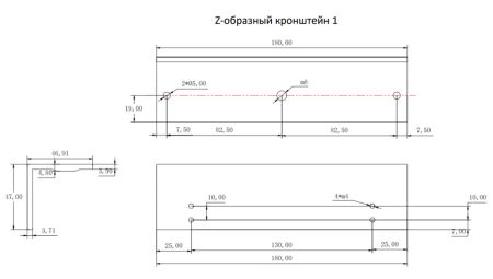 Комплект монтажных уголков HikVision DS-K4H255-LZ для электромагнитных замков DS-K4H255