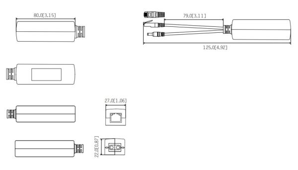 Сплиттер PoE Dahua DH-TAS100