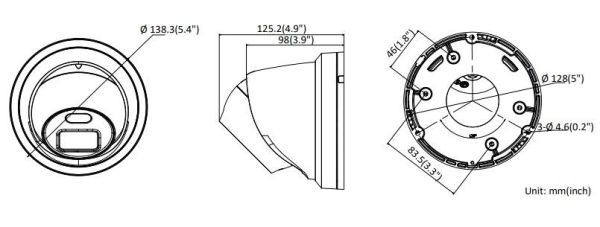 Уличная купольная IP-видеокамера 2Мп HikVision DS-2CD2327G1-L (4 мм) с технологией ColorVu
