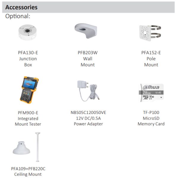 IP-видеокамера 2Мп Dahua DH-IPC-HDW1230DTP-SAW-0280B с ИК-подсветкой до 30м и Wi-Fi