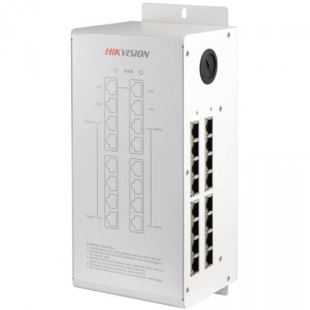 16-портовый PoE-коммутатор HikVision DS-KAD612