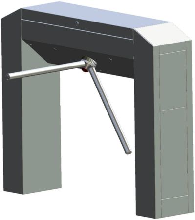 Двухштанговый тумбовый турникет Gotschlich Modul Cross 2-Arm (6MСR2AEC)