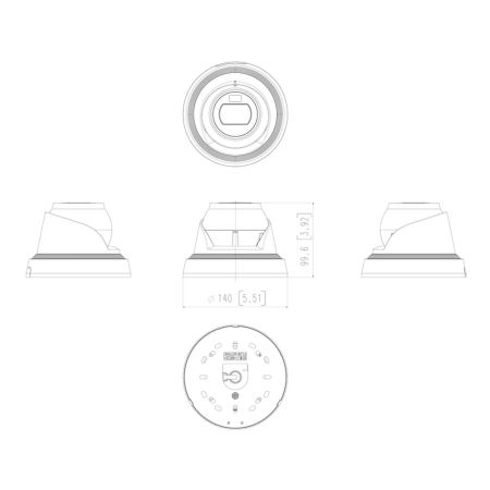 Антивандальная IP-видеокамера 5Мп Wisenet QNE-C8013RL с искусственным интеллектом