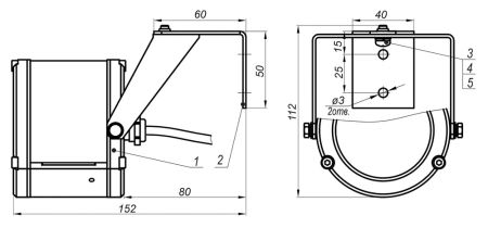 Прожектор инфракрасный периметровый Тахион ПИП-20/60 А