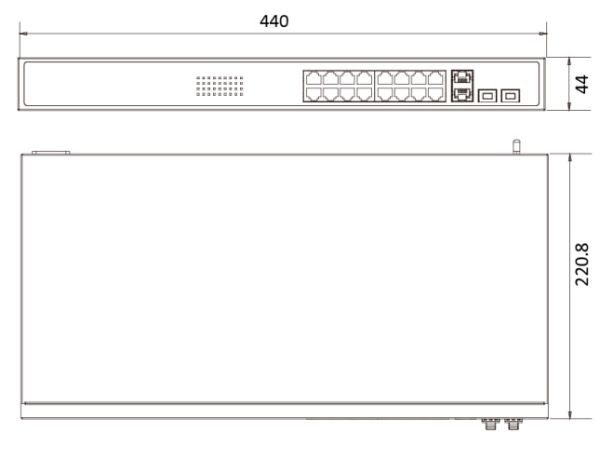 Интеллектуальный управляемый 16-портовый PoE коммутатор DS-3E1318P-EI