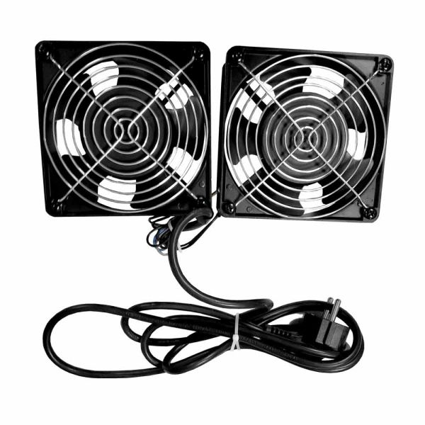 Вентилятор Netko RAL1238S1, рама 120х120х38, подшипник скольжения, 220 В 15 Вт x 2 шт.