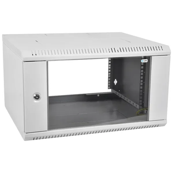 Шкаф телекоммуникационный ШРН-Э-12.350 настенный сварной 9U (600×350) съёмные стенки, дверь стекло