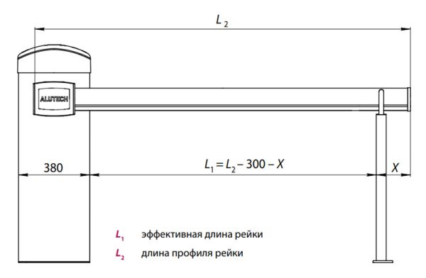 Шлагбаум автоматический AN-Motors BRAVO BV-5, круглая стрела 6,25 метров