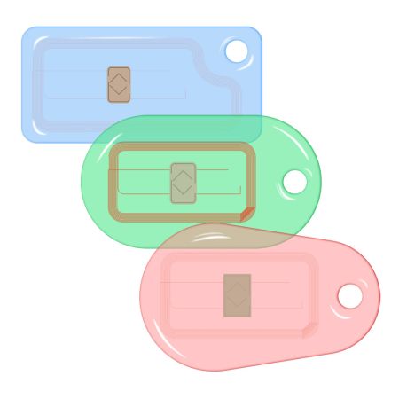 Бесконтактный RFID-брелок SMARTTAG Caramel с двойным чипом Mifare 1k + Em-Marine, прозрачный Бесконтактный RFID-брелок SMARTTAG Caramel с двойным чипом Mifare 1k + Em-Marine, прозрачный