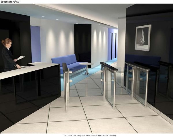 Автоматизированная проходная Gunnebo SpeedStile FLS EV длина 1200 мм