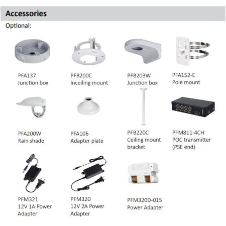 HD-CVI видеокамера 2Мп Dahua DH-HAC-HDBW2231RP-Z-POC, антивандальная