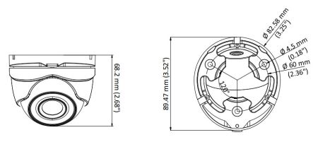 Уличная купольная HD-TVI видеокамера 2Мп HikVision DS-2CE76D3T-ITMF (6 мм) с EXIR-подсветкой до 30 м